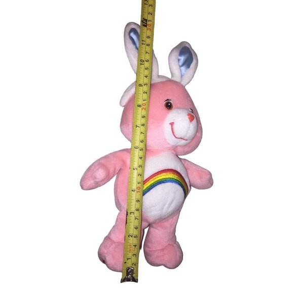 Vintage Care Bears Cheer Bear Wearing Easter Bunny Ears - Plush Vintage Toy - Picture 6 of 6